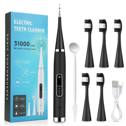 Electric Teeth Whitening Dental Calculus Scaler Plaque Coffee Stain Tartar Removal High Frequency Sonic Toothbrush Teeth Cleaner