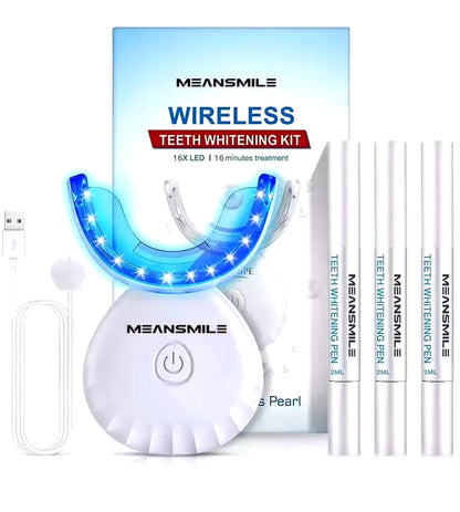 Wholesale Professional Easy White Private Logo Personal Wireless Teeth Whitening Led Kit White