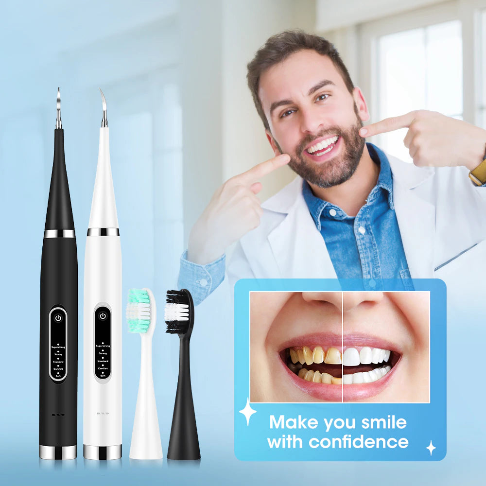 Electric Teeth Whitening Dental Calculus Scaler Plaque Coffee Stain Tartar Removal High Frequency Sonic Toothbrush Teeth Cleaner