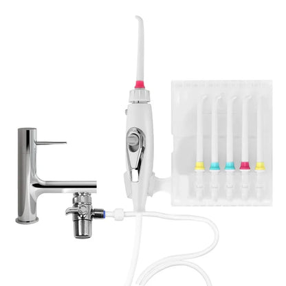 Faucet Oral Irrigator Water Jet for Cleaning Toothpick Teeth Flosser Dental Irrigator Implements Dental Flosser Tooth Cleaner