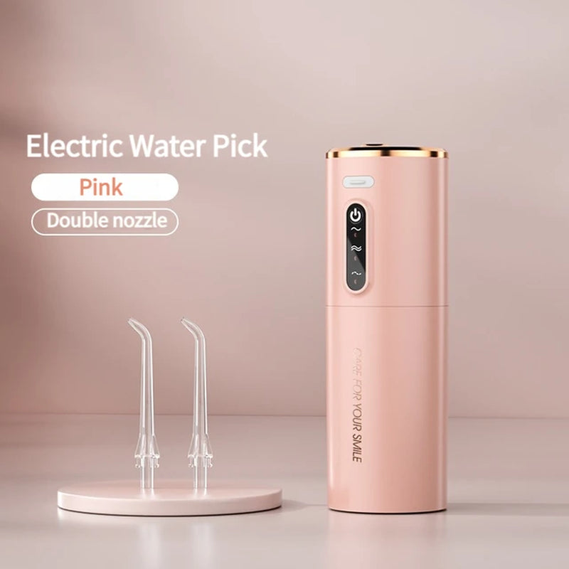 1 PCS Portable Water Floss USB Rechargeable Oral Irrigator 280ML Electric Tooth Cleaning Device 3 Modes Waterproof Irrigator