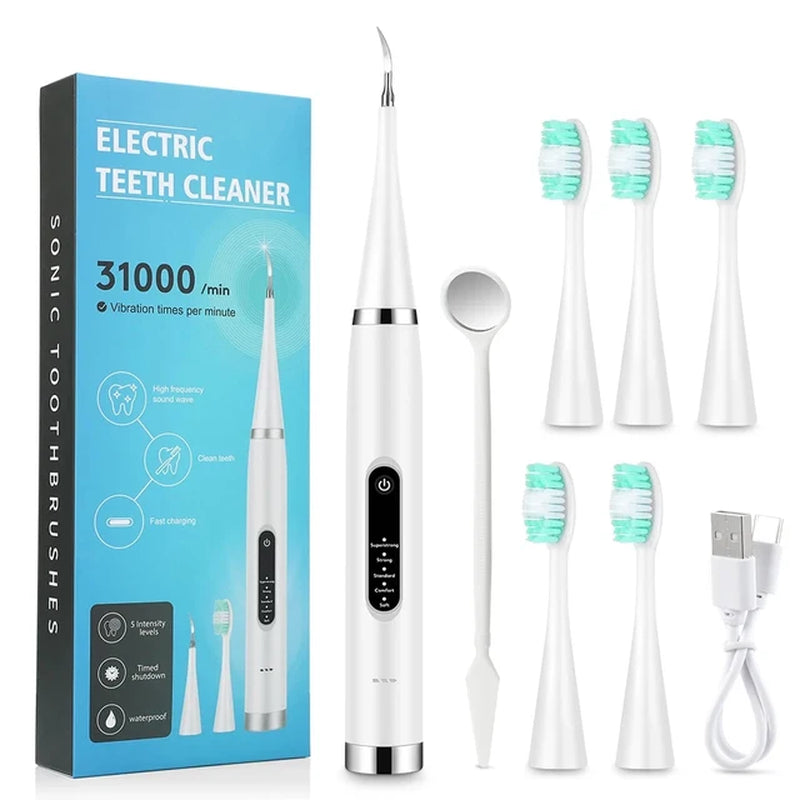 Electric Teeth Whitening Dental Calculus Scaler Plaque Coffee Stain Tartar Removal High Frequency Sonic Toothbrush Teeth Cleaner