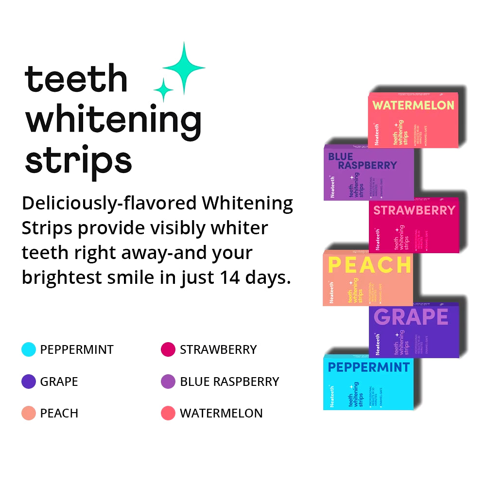 Watermelon Flavoured Teeth Whitening Strips PAP Dry Strips Fast Whitening Result