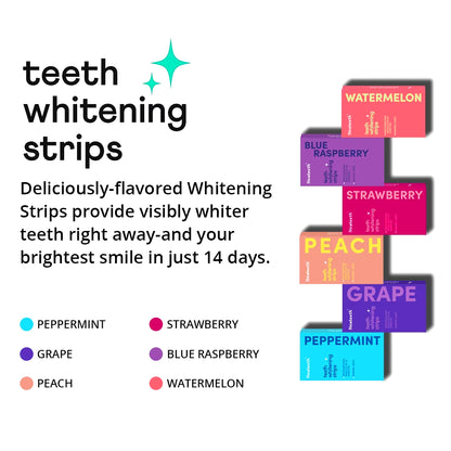 Watermelon Flavoured Teeth Whitening Strips PAP Dry Strips Fast Whitening Result