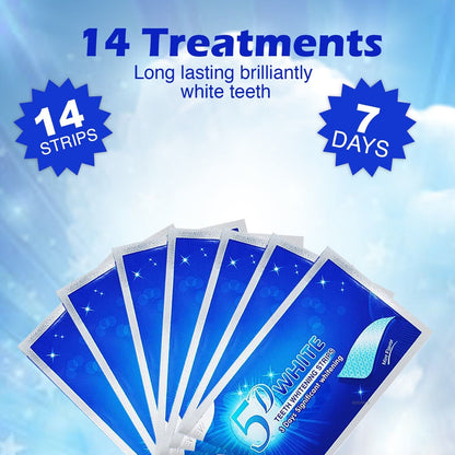 TEETH WHITENING STRIPS PROFESSIONAL up 2 WEEKS SUPPLY TOOTH BLEACHING SAFE WHITE